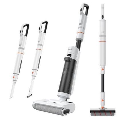 Aspirateur Laveur Sans Fil-JONR ED12 Pro,Aspirateur sans Fil 4 en 1,Autonettoyage 70°C,Séchage à air chaud 80°C,40 Mins (230 m²)