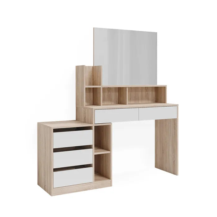 Coiffeuse Anja Blanc/sonoma 139.8cm Coiffeuse