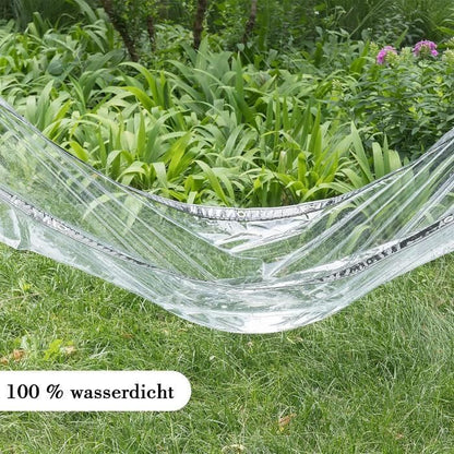 WOLTU Bâche Transparente avec Oeillets 3 x 5 m Bâche de Protection Imperméable 380g/m² PVC