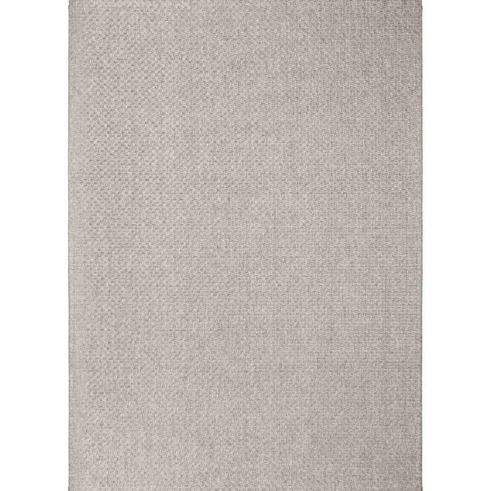 Tapis d'extérieur/intérieur aspect jute gris 160x230