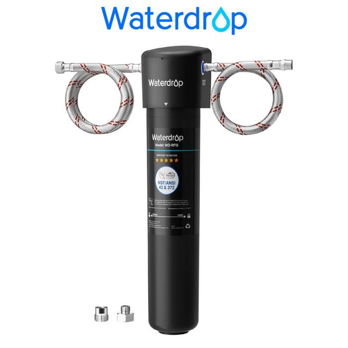Waterdrop 10UB Système de Filtre à Eau Sous Évier avec Robinet Dédié, 11K Gallons de Filtration D'eau de Grande Capacité