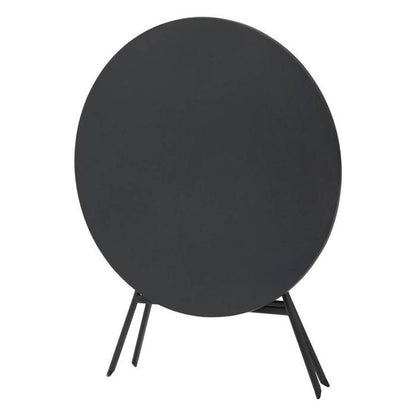 Table de jardin pliante ronde "Greensboro" vert olive 2 places en acier traité époxy - Hespéride