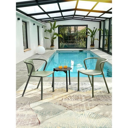Lot composé de 2 fauteuils de jardin - CITY GARDEN - DIEGO-FT - Terracotta - Empilables