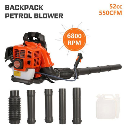 EB430 Souffleur à dos 1250W - longue buse - conception ergonomique - 1250W - 6800r/min - 180 x 45 x 45cm - ORANGE