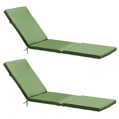 Lot 2 coussins bain de soleil polyester bleu 186 x 53 x 5 cm Picchu - Oviala