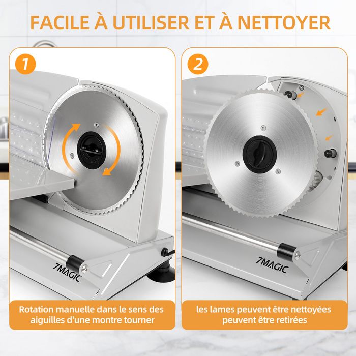 Trancheuse Électrique - FATABETA - SL517 - 150W - Lames 17 cm - Réglable 0-15 mm