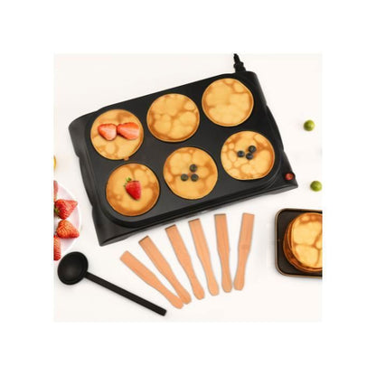 SENYA Crêpière électrique 1500 W - 2 plaques interchangeables - Crêpe Time