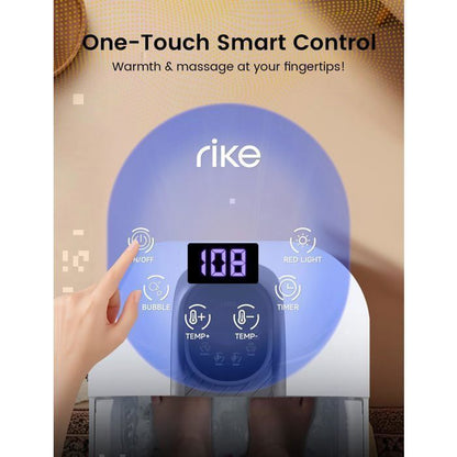 Bain de Pieds Massage pliant ALLJOY, température constante, Écran tactile, Masseur de Pieds Pliable avec Bulles