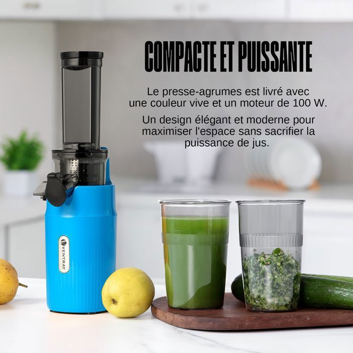 Extracteur de Jus - VENTRAY - Ginnie - Compact - 100 Watt - Rose vif