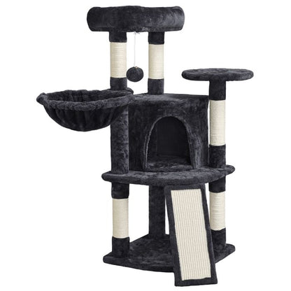 Yaheetech Arbre à Chat en Sisal Griffoir Grattoir Tour de Jeux pour Chat avec Centre d'activités Arbre a Chat Hauteur 107cm Rose