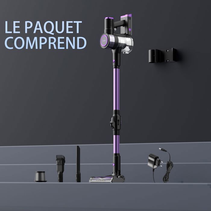 Aspirateur balai - STANEW - 45000Pa/550W - Pliable 180° - 40 min autonomie - Brosse anti-emmêlement