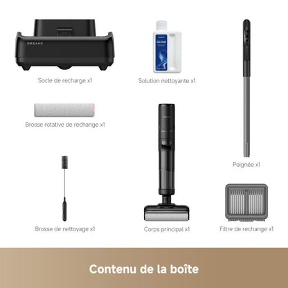 ASPIRATEUR Balai Aspirateur Laveur DREAME H12 Pro FlexReach, porte  Plat  180,schage 5 Min,18 kPa,Nettoyage Deux Bords