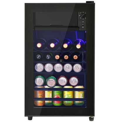 Mini réfrigérateur - Memkey - 76 L - 43,5 x 40 x 71,6 cm - Noir - LED, 6 L congélateur