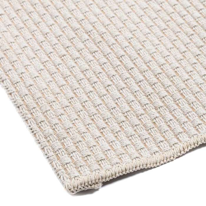 Tapis d'extérieur/intérieur aspect jute gris 160x230