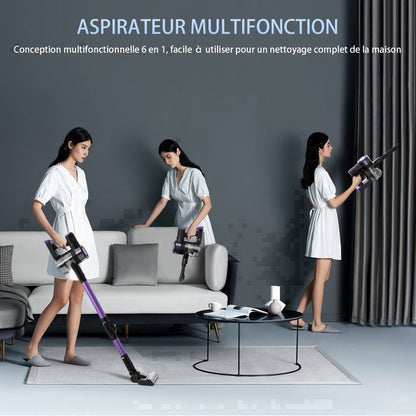 Aspirateur balai - STANEW - 45000Pa/550W - Pliable 180° - 40 min autonomie - Brosse anti-emmêlement