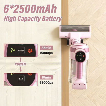 Aspirateur balai - STANEW - 45000Pa/550W - Pliable 180° - 40 min autonomie - Brosse anti-emmêlement