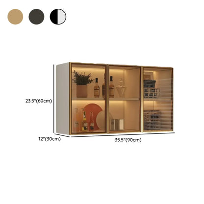 Armoire de cuisine murale grise en bois pour rangement