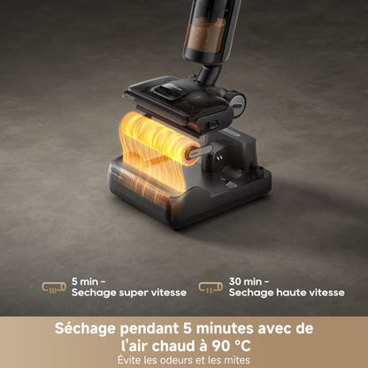 ASPIRATEUR Balai Aspirateur Laveur DREAME H12 Pro FlexReach, porte  Plat  180,schage 5 Min,18 kPa,Nettoyage Deux Bords