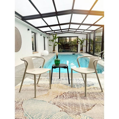 Lot composé de 2 fauteuils de jardin - CITY GARDEN - DIEGO-FT - Terracotta - Empilables