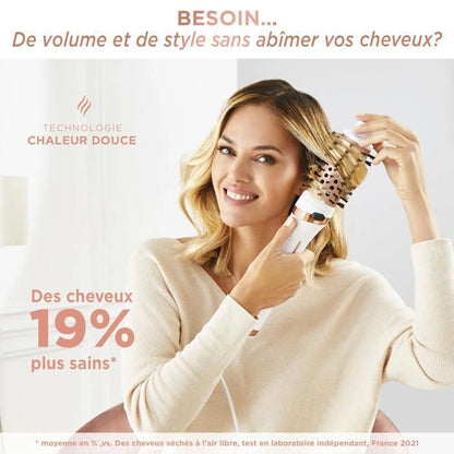 Calor Air Brush 3D, Brosse soufflante lissante 3-en-1, Sèchage, Lissage, Brushing, 3 vitesses/3 températures