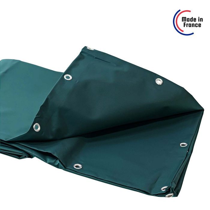 TECPLAST Bâche pour Carport Ivoire 2x2 m XP640CP - Garantie 10 ans - Toile PVC étanche pour abri de voiture - Made in France