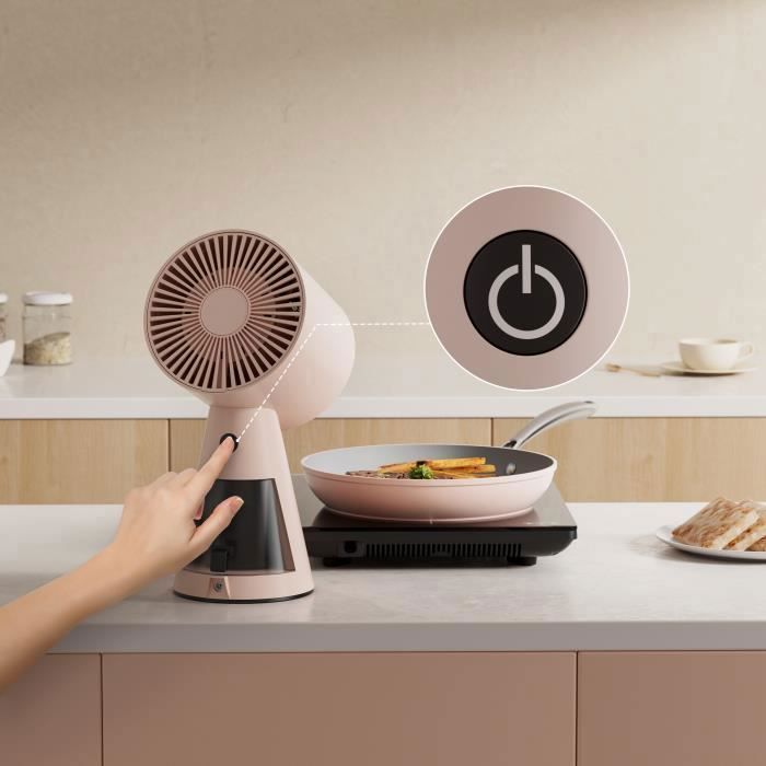 CIARRA Hotte Aspirante Portable Pose Libre Extracteur de Cuisine 3pcs Filtres Blanc