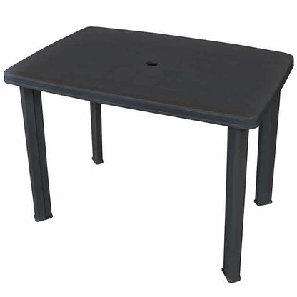 Table de jardin - vidaXL - 101 x 68 x 72 cm - Plastique - Blanc - Résistante aux intempéries