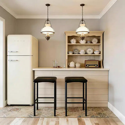 24 tabourets de bar avec revêtement en cuir PU de 5 cm d'épaisseur pour îlot de cuisine, comptoir de bar