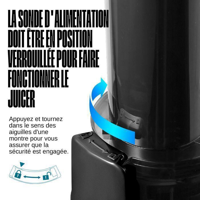Extracteur de Jus - VENTRAY - Ginnie - Compact - 100 Watt - Rose vif