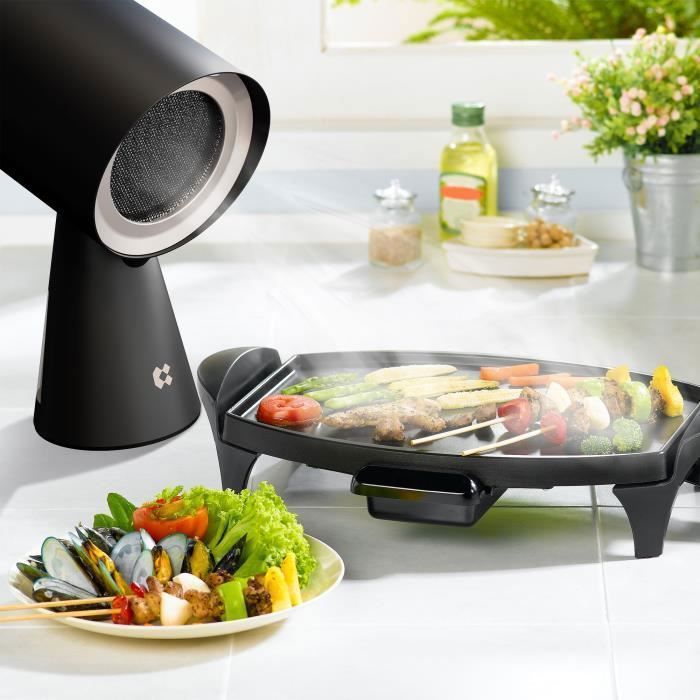 CIARRA Hotte Aspirante Portable Pose Libre Extracteur de Cuisine 3pcs Filtres Blanc