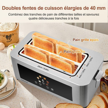 Grille-pain - 7MAGIC - 6015LC - 1400W - 6 niveaux de dorage - 2 fentes extra larges
