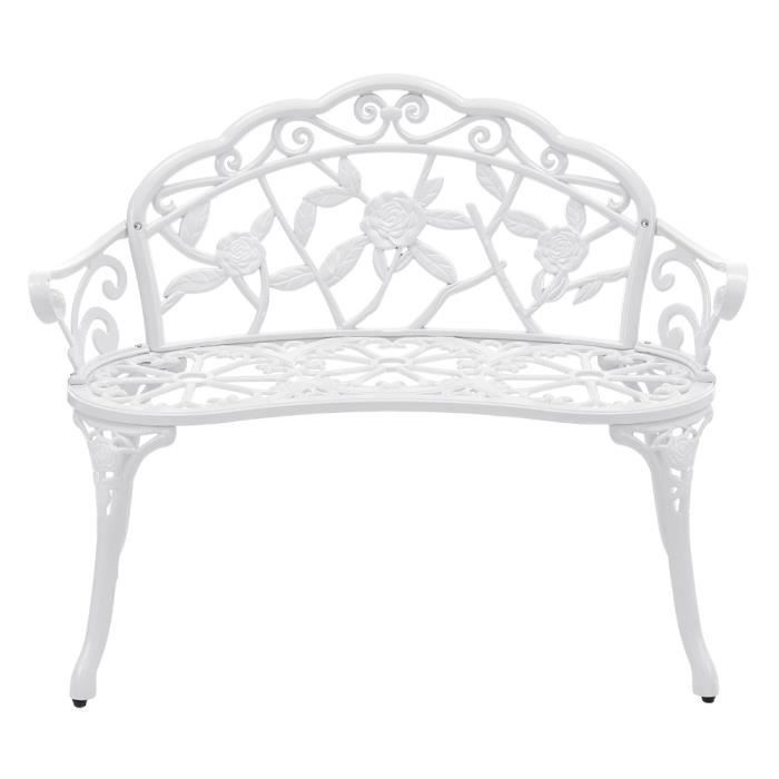 Banc de jardin en métal