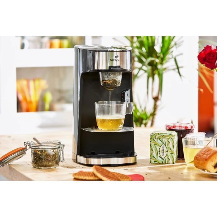 Machine à thé vrac ou sachet SENYA - Théière électrique crème - Tea Time