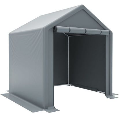 Carport tente de garage 190x170x200 cm - Abri de Jardin - Imperméable - cadre en métal - pour vélo, moto, outils - Gris