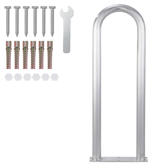 Rampe De Piscine 42.1x19.7in Aluminium Antidérapant, Barre Murale avec Embases, 100kg, Pour Piscine, Spa, Quai, Kit complet inclus