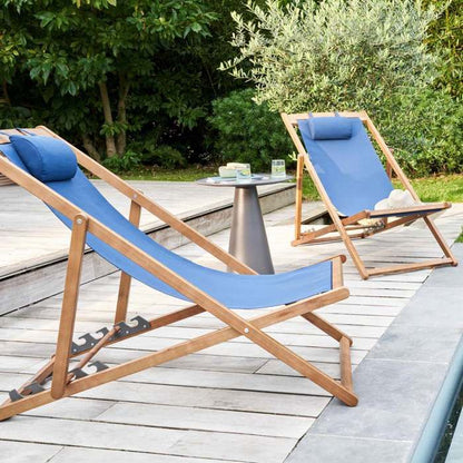 Lot de 2 chiliennes eucalyptus noir Socoa - Oviala