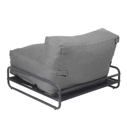 Chauffeuse pour salon de jardin modulable avec structure jaune clair  Mixi, Oviala