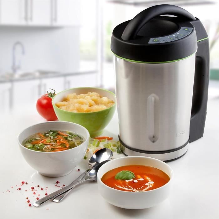 Blender chauffant DOMO – gris - 2,2 L – 7 programmes – 1000 Watt - DO716BL