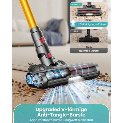 Aspirateur Balai sans Fil - MAUOKE - 750W - 80 Min Autonomie - 2,6 L Capacité - Filtre HEPA Double