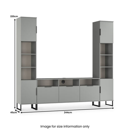 Ashbourne Media Wall TV Unit