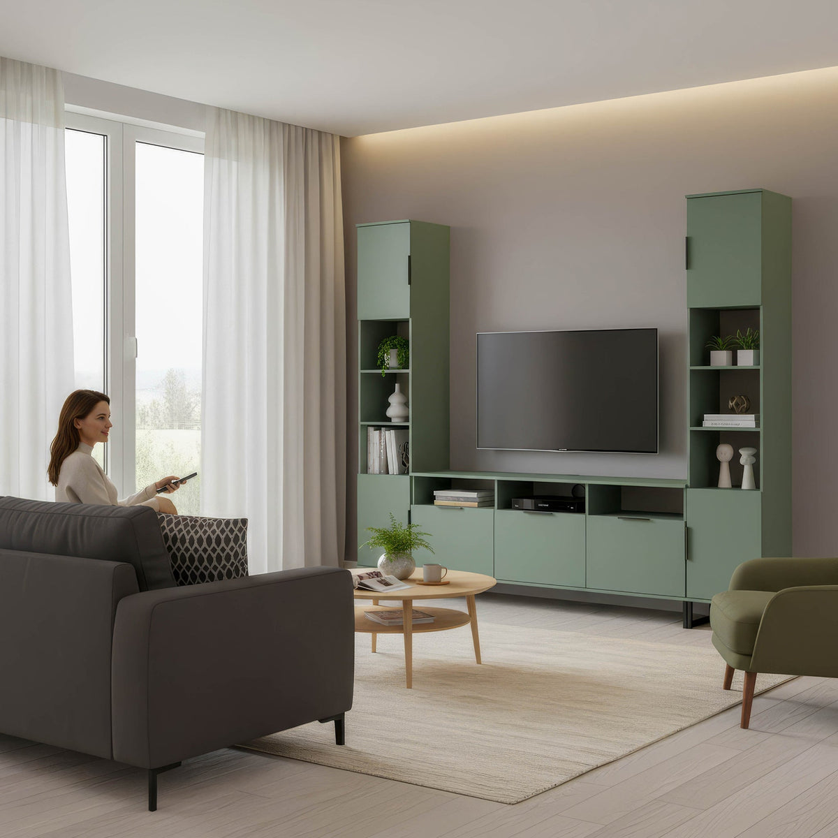 Ashbourne Media Wall TV Unit