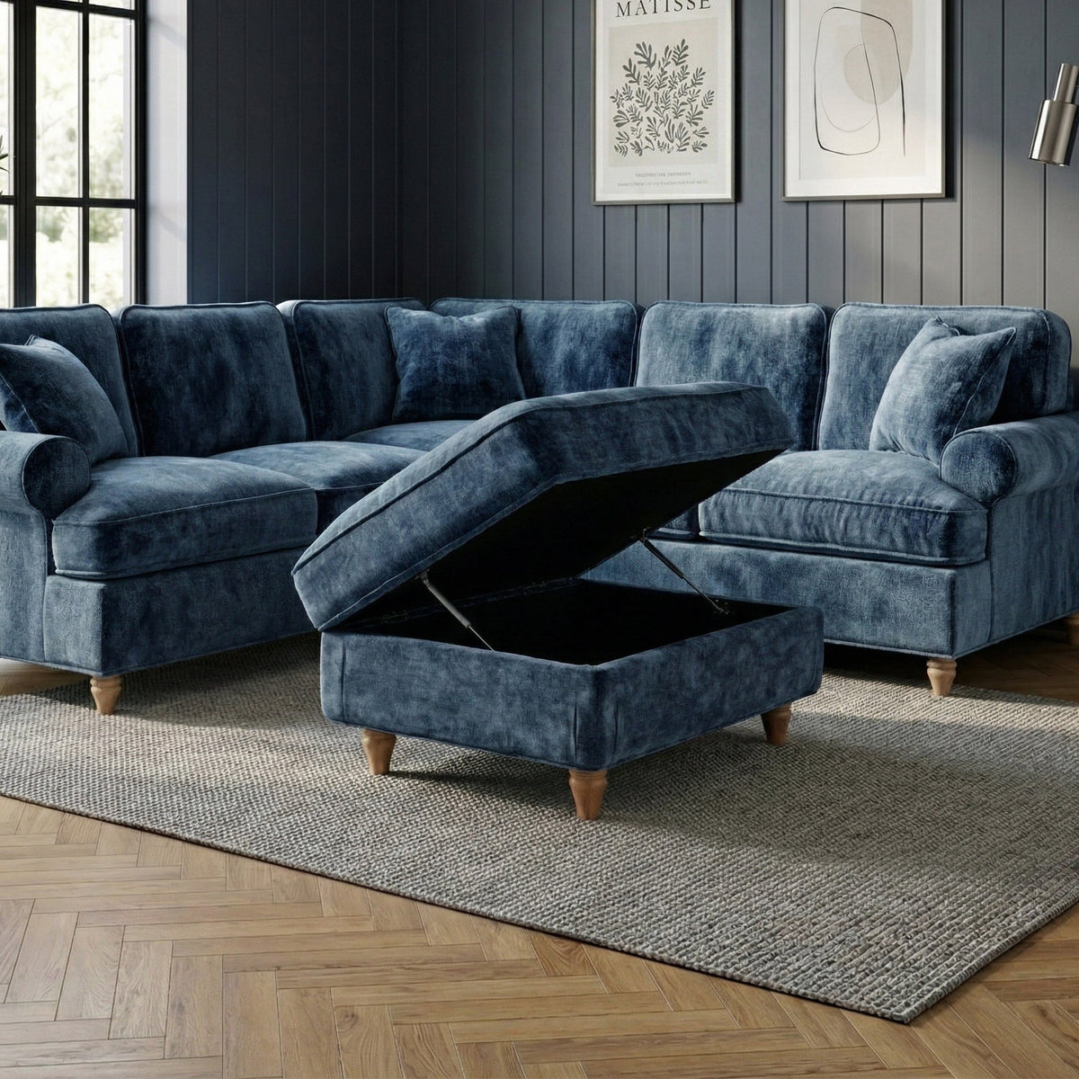 Alfie, Arthur and Archie XL Universal Storage Footstool