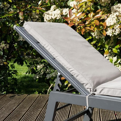Lot 2 coussins bain de soleil polyester bleu 186 x 53 x 5 cm Picchu - Oviala