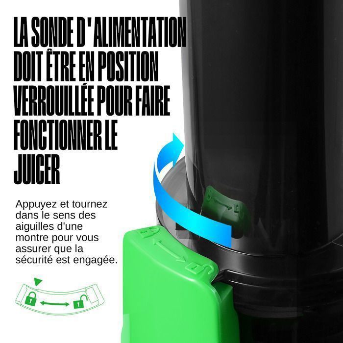 Extracteur de Jus - VENTRAY - Ginnie - Compact - 100 Watt - Jaune