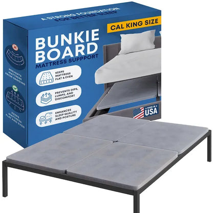 1.5 Planche Bunkie en bois fendu, entièrement assemblée, housse de ventilation en tissu - Remplace les lattes en bois ou le sommier tapissier pour les cadres de lit