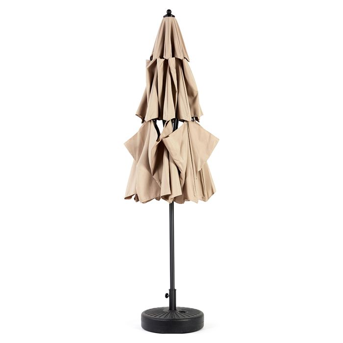 Parasol - Gutent - Double face - Rectangulaire - Kaki - 294x294x250cm