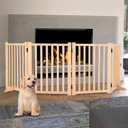 Cage pour Chien en Bois Rustique avec Double Porte – Meuble d'Appoint Style Ferme Cage pour Chien Meuble 80×60x66cm, Brun