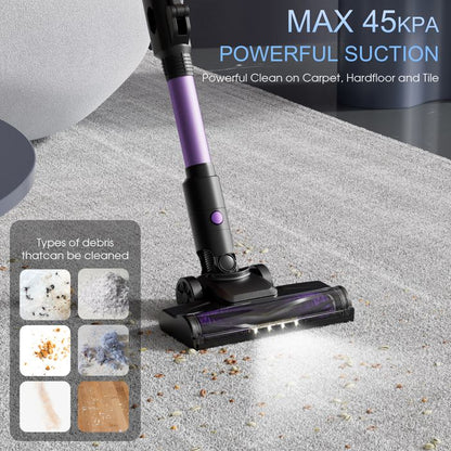 Aspirateur balai - STANEW - 45000Pa/550W - Pliable 180° - 40 min autonomie - Brosse anti-emmêlement