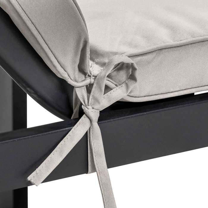 Lot 2 coussins bain de soleil polyester bleu 186 x 53 x 5 cm Picchu - Oviala