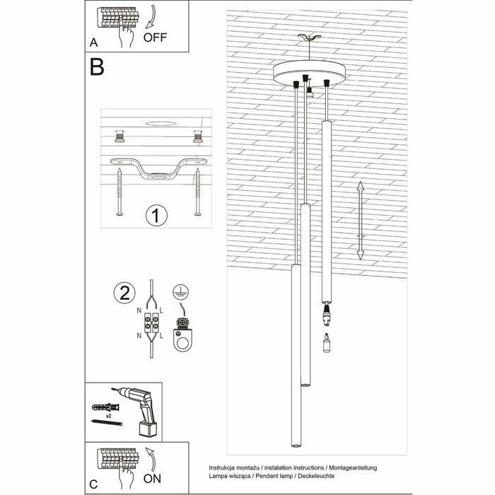 Suspension en Acier - NOVASTEL - Blanc - IP20 - Max 8W LED - G9 - Style Moderne